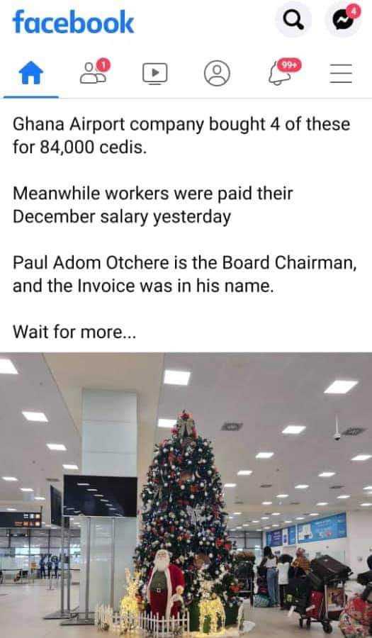 We didnt buy the Christmas tree for 84k-Paul Adom-Otchere 1 FB IMG 1641558255541