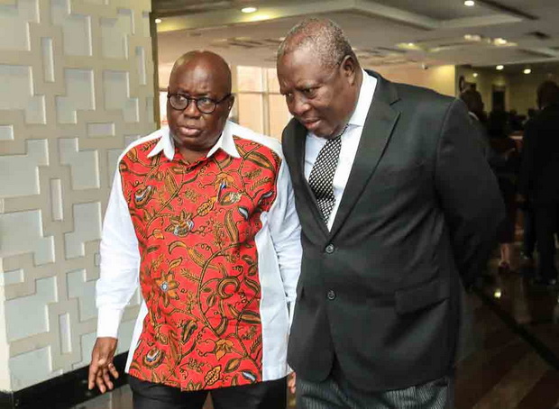 President Akufo Addo with Martin Amidu Special Prosecutor