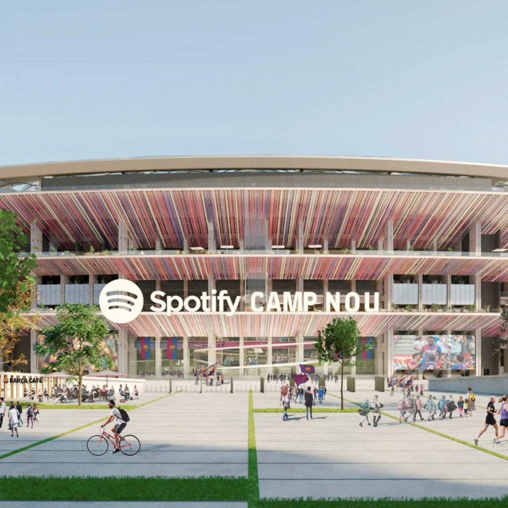 Spotify’s name will be featured on FC Barcelona’s jerseys for the next four seasons. Image by FC Barcelona/Spotify