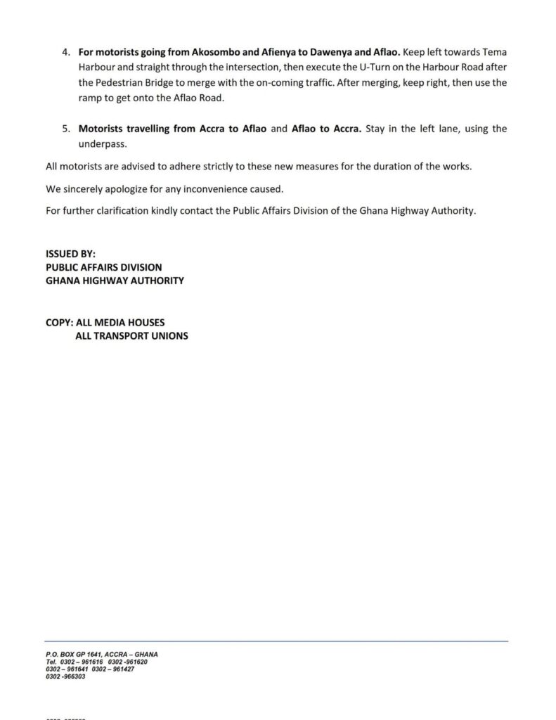 Tema Motorway Traffic Management Measures to Commence on October 2 3 20230926 102430