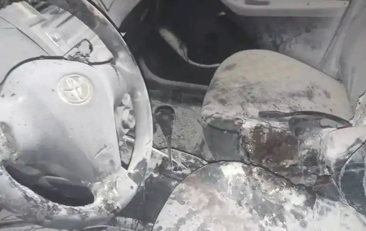Ahanta West chief is set ablaze in his vehicle 1