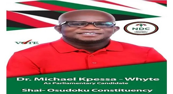 Dr. Kpessa Whyte declares intention to contest Shai-Osudoku seat 1