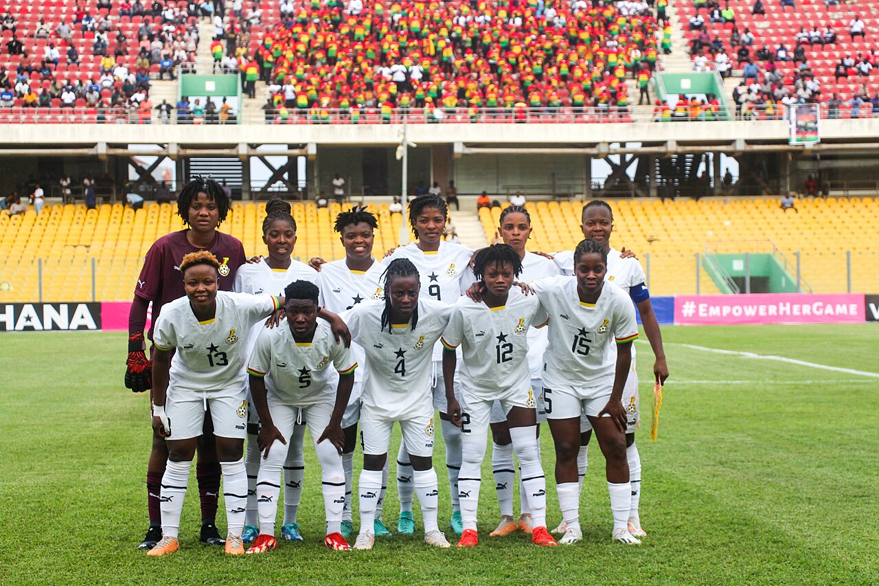 Ampem Darkoa Ladies players in action during a competitive match