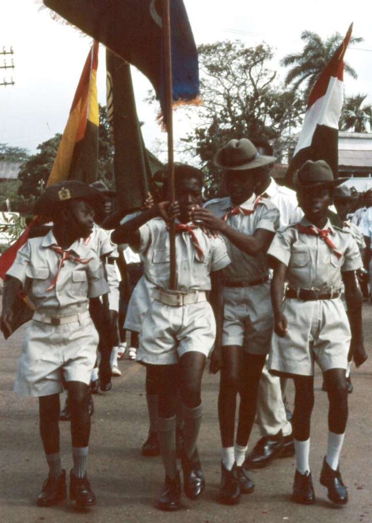 NDC party symbols and political gathering in Ghana