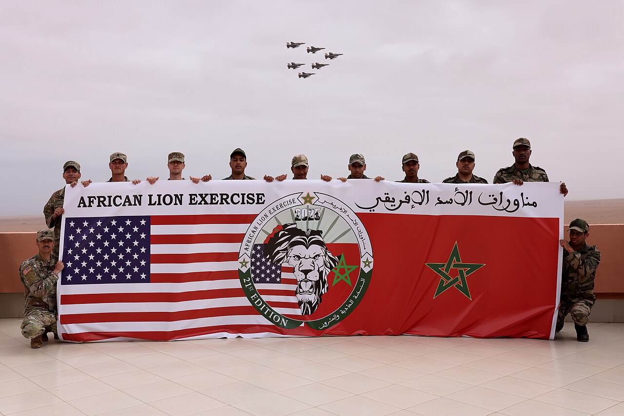 Military aircraft and security operations at an airbase