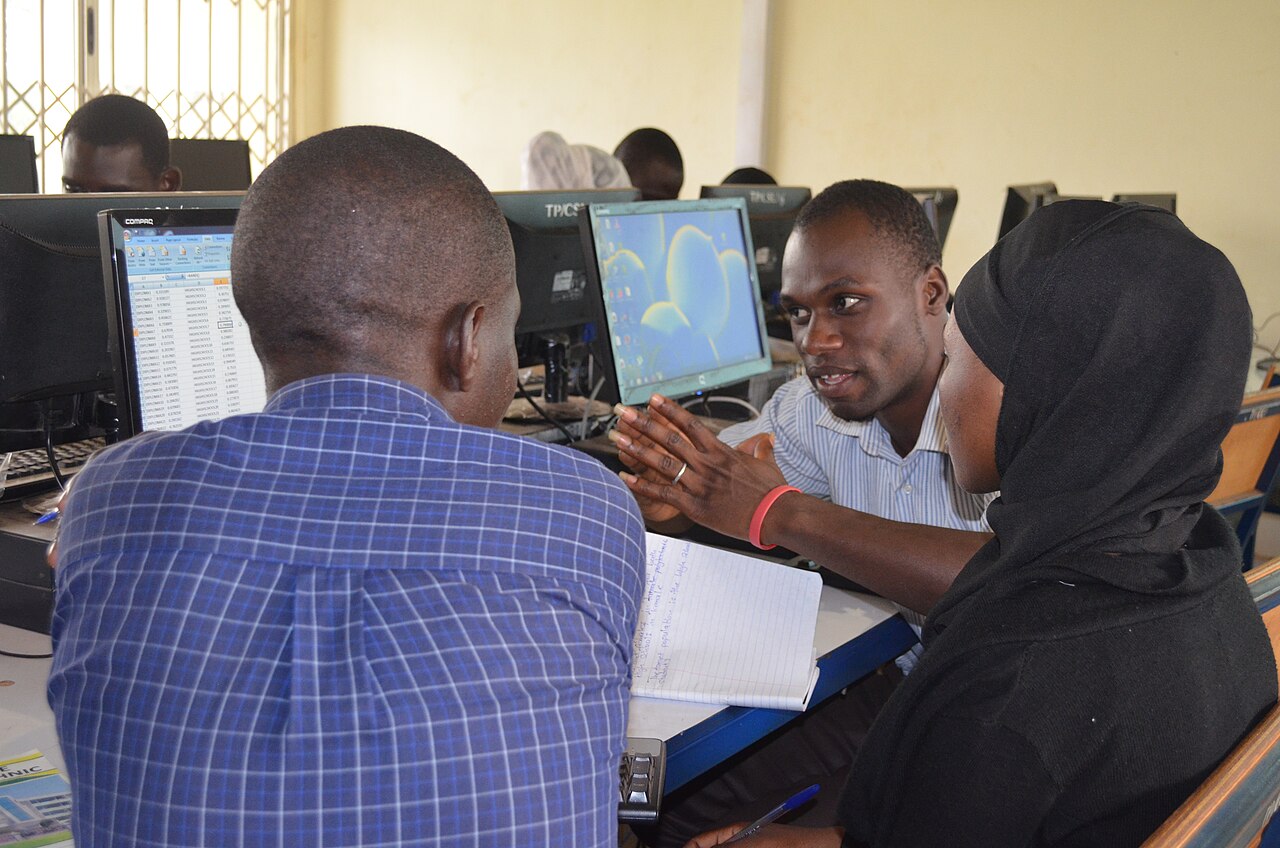 Young Ghanaian professionals participating in a career development workshop