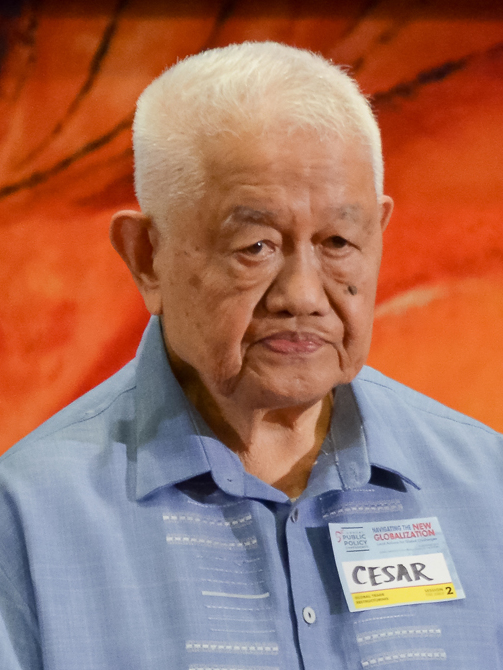 Former Philippine Prime Minister Cesar Virata