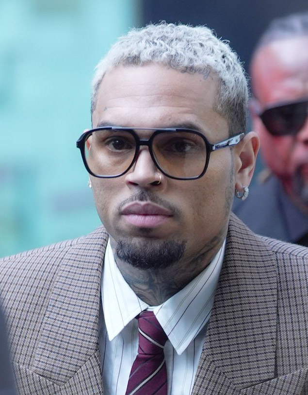 Chris Brown attends an international music event