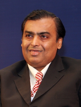 Mukesh Ambani at an international business summit