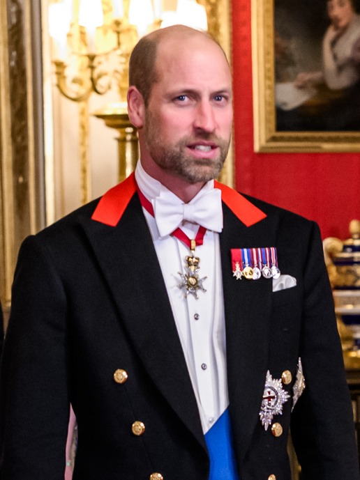 Prince William, Prince of Wales smiling warmly during an official public royal appearance