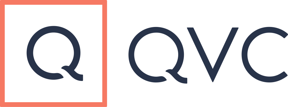 Television studio set of QVC home shopping broadcast