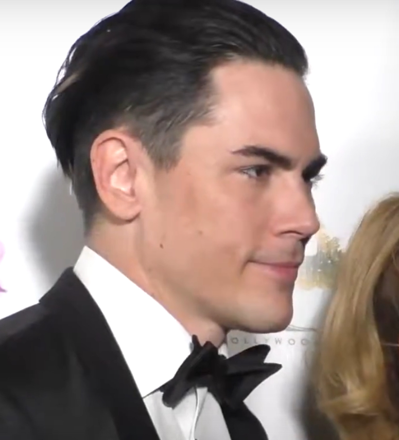 Tom Sandoval arriving at a red carpet event in Los Angeles
